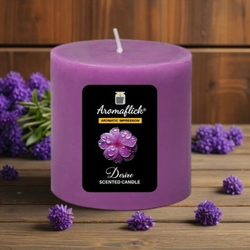 Desire Pillar Scented Candle – Bold & Sophisticated Aroma