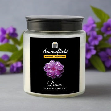 Desire Scented Candle in Glass Jar – Bold & Refined Fragrance