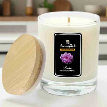 Desire Scented Candle in Glass Jar – Elegant & Masculine Fragrance