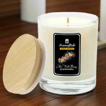 Mix Fruit Berry Scented Candle in Glass Jar – Sweet & Refreshing Scent