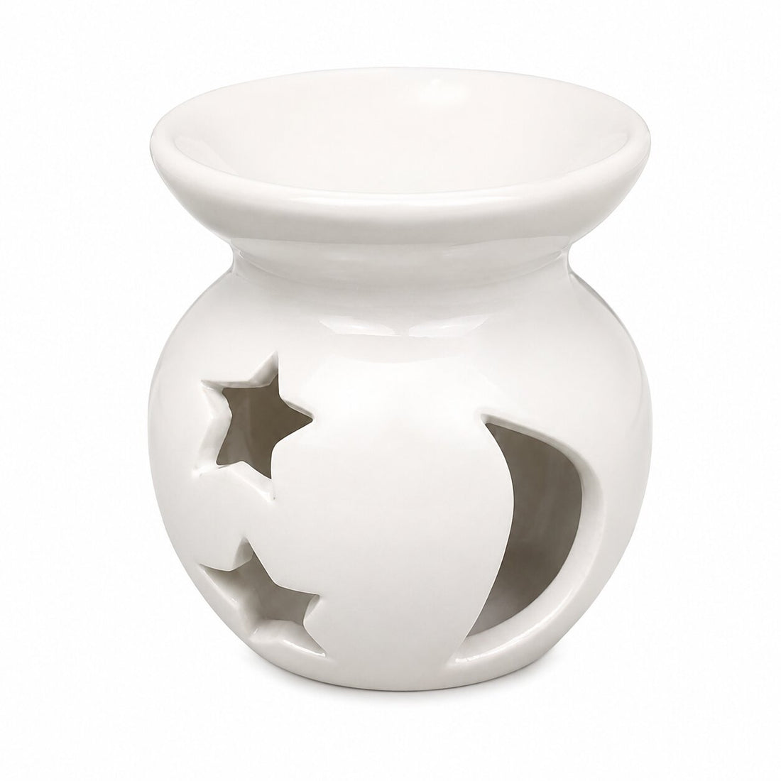 Premium White Ceramic Oil Burner | Fragrance Oil & Wax Melt Warmer