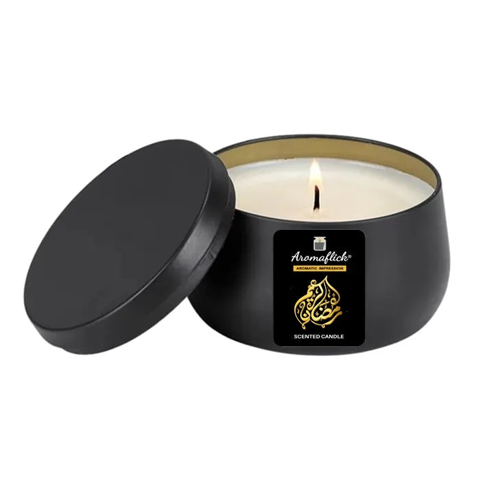 Black Tin Candle - Ramadan Kareem Edition