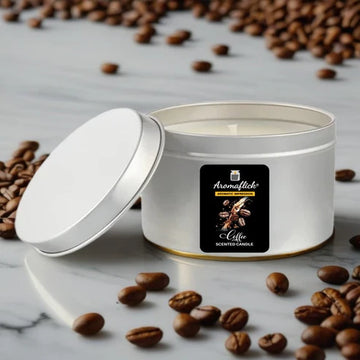 Silver Tin Coffee Candle – Fresh Brewed Aroma