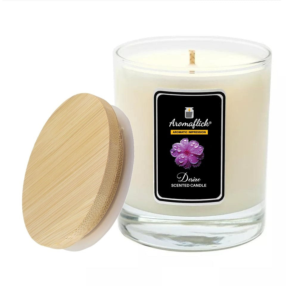 Desire Scented Candle in Glass Jar – Elegant & Masculine Fragrance
