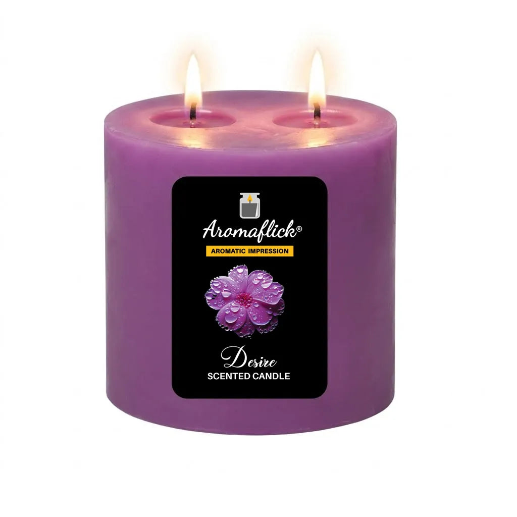 Desire Pillar Scented Candle – Bold & Sophisticated Aroma