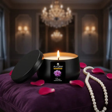 Desire Scented Candle in Black Tin – Warm & Sensual Aroma
